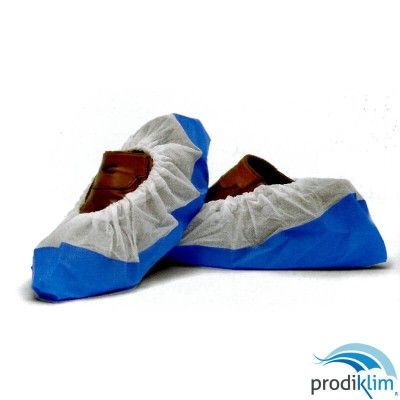 CUBREZAPATO C/SUELA CPE BLANCO/AZUL (500UND)