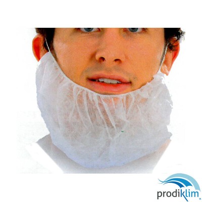 CUBREBARBA POLIPROPILEN BLANCO C/GOMA (1000U)