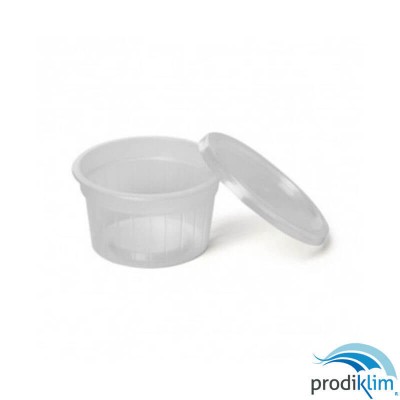 TAPA TARRINA PLAS.70/100/125CC PP RT (100UDS)