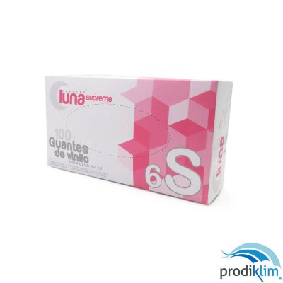 GUANTE VINILO SIN POLVO T/P (100UDS)