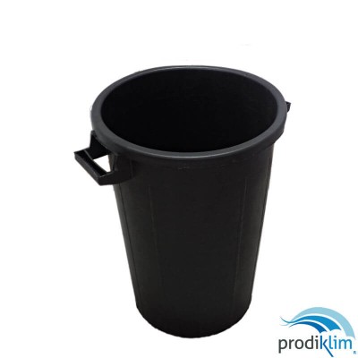 CUBO BIN 75L SIN TAPA IRROMPIBLE NEGRO PP