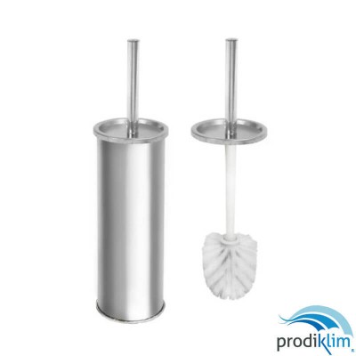 ESCOBILLERO WC. ACERO INOX REDONDO