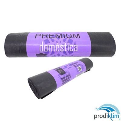 BOLSA BASURA 52X58 PREMIUM NEGRA G55 50RX25UD
