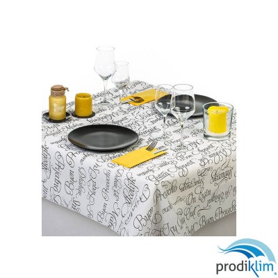 MANTEL 100X100 BLANCO BUEN PROVECHO(400U)