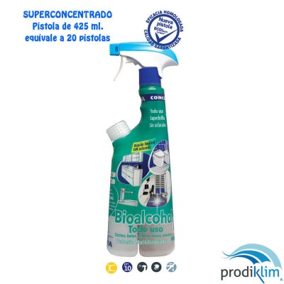 BIOALCOHOL TODO USO CONCENTRALIA 425ML