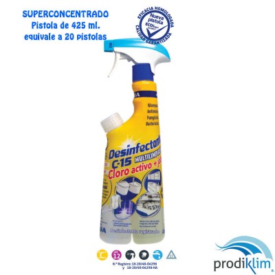 DESINFE C15 MULTILIM CLORO+JAB CONCENTR450ML