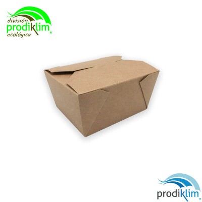 RECIPIENTE CARTON KRAFT 21OZ 640ML (50UNID)