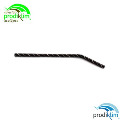 CAÑA PAPEL FLEXIBLE 210X6 NEGRA RAYA BCA 48UN