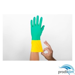 GUANTE FLOCADO BICOLOR T/M (PAR)