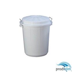 CUBO CON TAPA 95L BLANCO