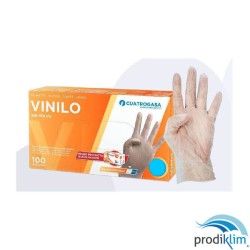 GUANTE VINILO SIN POLVO T/G (100UDS)