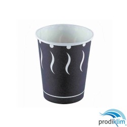 VASO CARTON DECOR 7OZ NEGRO 210CC (50U)