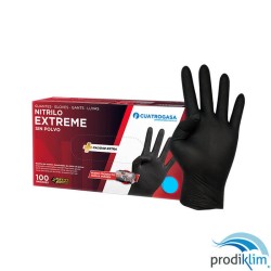 GUANTE NITRILO NEGRO EXTREME T/P (100U)