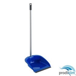 RECOGEDOR C/MANGO METALICO Y GOMA AZUL MAYA