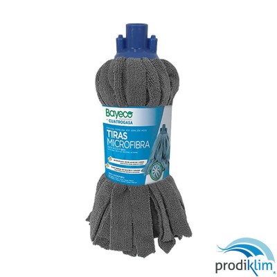 FREGONA TIRAS MICROFIBRA 160GR GRIS BY