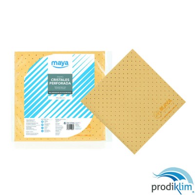 BAYETA EXTRA CRISTALES PERFORADA 38X38CM MAYA