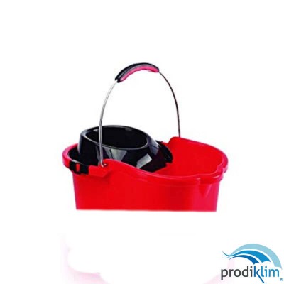 ESCURRIDOR NEGRO CUBO ASA METALICA 16L MAYA