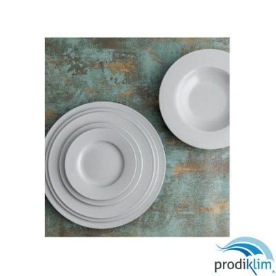 PLATO POSTRE GLACIAL ALA ANCHA 19CM (12UNID)