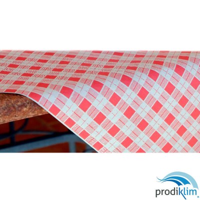 MANTEL 100X100 40GR CUADROS ROJOS (400UDS)