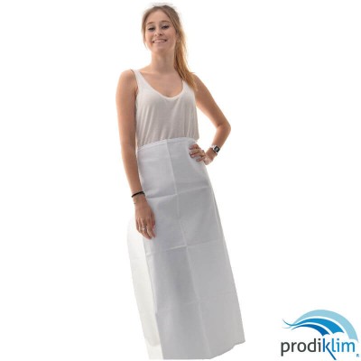 MANDIL FRANCES SARGA BLANCO 115X90